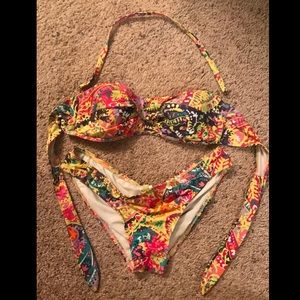 Colorful sexy bandeau Bikini